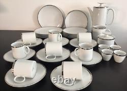 Vintage, Thomas Germany, Medallion Platinum, 35pce Coffee / Breakfast Set For 4