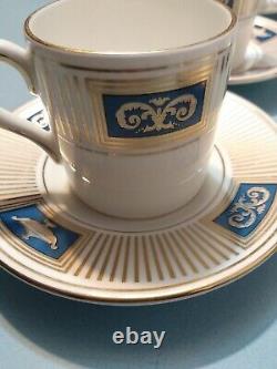 Vintage To Antique Coalport Bone China Coffee Cans X 8 Palladian Pattern