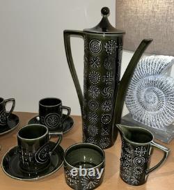Vintage Totem Susan Williams Ellis Coffee Pot Set Cups/Saucers/Jug/Sugar Pot