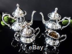 Vintage Towle Silver Plate Coffee Tea Service Set Grand Duchess Beautiful Cond