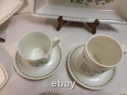 Vintage Turi Design Market Norway Tea Coffee Set 16pcs Cups Saucers
