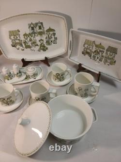 Vintage Turi Design Market Norway Tea Coffee Set 16pcs Cups Saucers