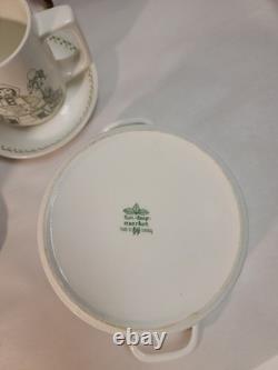 Vintage Turi Design Market Norway Tea Coffee Set 16pcs Cups Saucers