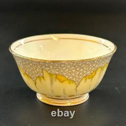 Vintage Tuscan Yellow Lotus Flower Coffee Set