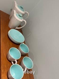 Vintage Twin-Tone Poole Pottery Coffee Set Mid-century (c. 1950s-1960s)