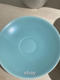 Vintage Twin-Tone Poole Pottery Coffee Set Mid-century (c. 1950s-1960s)