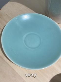 Vintage Twin-Tone Poole Pottery Coffee Set Mid-century (c. 1950s-1960s)