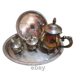 Vintage Unmarked Silverplate Coffee Set