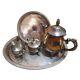 Vintage Unmarked Silverplate Coffee Set