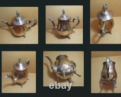 Vintage Unmarked Silverplate Coffee Set