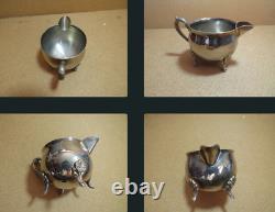 Vintage Unmarked Silverplate Coffee Set