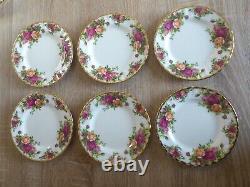 Vintage Unused 21 Piece Royal Albert Old Country Rose Bone China Coffee Set 1962