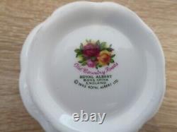 Vintage Unused 21 Piece Royal Albert Old Country Rose Bone China Coffee Set 1962