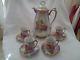 Vintage Victoria Austria Hand Painted Coffee/tea Or Chocolate Set With Roses