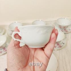 Vintage Vista Alegre Portugal Espresso Coffee Set Cups and Saucers for 9