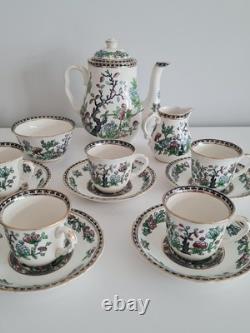 Vintage W R Midwinter Indian Tree Coffee Pot Cups Set