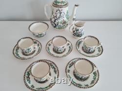 Vintage W R Midwinter Indian Tree Coffee Pot Cups Set