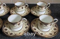 Vintage WEDGWOOD W1618 classical pattern porcelain COFFEE SET for 6 persons