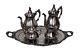 Vintage Wallace Baroque Silverplate 5 Pc Coffee/tea Set With Tray