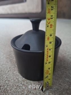 Vintage Wedgwood Black Coffee Set Etruria Barlaston Mid Century Modern Cups
