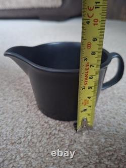 Vintage Wedgwood Black Coffee Set Etruria Barlaston Mid Century Modern Cups