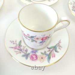 Vintage Wedgwood Devon Sprays Coffee Pot Set Floral- 15 Pieces