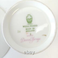 Vintage Wedgwood Devon Sprays Coffee Pot Set Floral- 15 Pieces