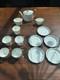 Vintage Wedgwood England Bone China Art Deco Tea Coffee Set Gold Handle Cups Pot