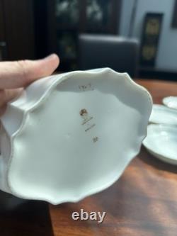 Vintage Wedgwood England Bone China Art Deco Tea Coffee Set Gold Handle Cups Pot