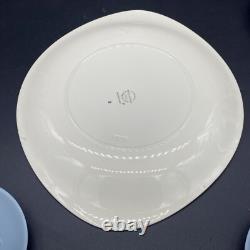 Vintage Wedgwood Of Etruria Summer Sky Coffee Espresso Set Blue White 1950's