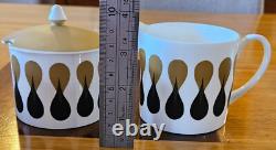 Vintage Wedwood Susie Cooper Diablo 21 Piece Coffee Set Setting For Six 1968