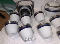 Vintage Weissestal Damae Collection Porcelain Coffee Set, Bavaria Germany