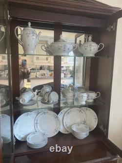 Vintage Winterling Bavaria Blue Floral Dinner Service 6 Place- Teapot Coffee Pot