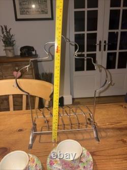 Vintage X13 Piece Cup & Saucer Set Chintz MidWinter Brama Floral Stand Coffee