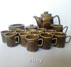 Vintage ceramic stavangerflint norway coffee set by Inger Waage