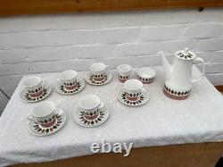 Vintage coffee service. Rolf Design Cadiz 1960/70s. By Figgjo Flint Norway