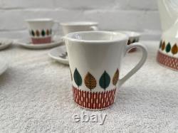 Vintage coffee service. Rolf Design Cadiz 1960/70s. By Figgjo Flint Norway
