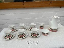 Vintage coffee service. Rolf Design Cadiz 1960/70s. By Figgjo Flint Norway
