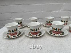 Vintage coffee service. Rolf Design Cadiz 1960/70s. By Figgjo Flint Norway