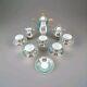 Vintage Coffee Set Limoges Scenery Pot Sugar Creamer Coffee Cups Porcelain