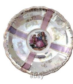 Vintage coffee set creamer, kettle, sugar pot, cups with saucer, Christmas gift