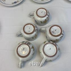 Vintage martres tolosane France espresso coffee cup saucer set farmhouse cottage