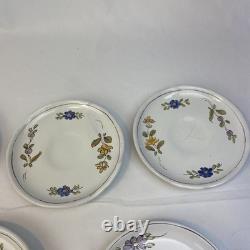 Vintage martres tolosane France espresso coffee cup saucer set farmhouse cottage