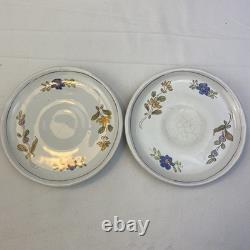 Vintage martres tolosane France espresso coffee cup saucer set farmhouse cottage