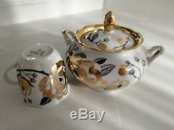 Vintage porcelain coffee set for 4 prs Verbilki USSR 15pcs