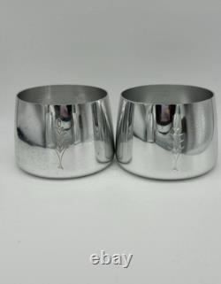 Vintage sona aluminium coffee pot, sugar bowls, milk jugs and trays