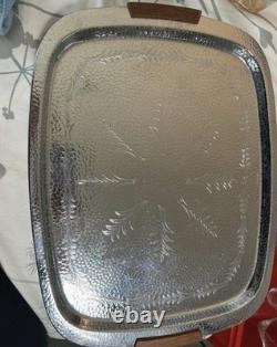 Vintage sona aluminium coffee pot, sugar bowls, milk jugs and trays