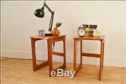 Vintage table bedside table coffee side set of 2 McIntosh teak danish design