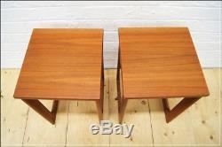 Vintage table bedside table teak coffee side set of2 McIntosh teak danish design