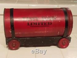 Vtg 1920s Limited Brand Coffee Tin Tasty Food Products Advertising Toy Train Set